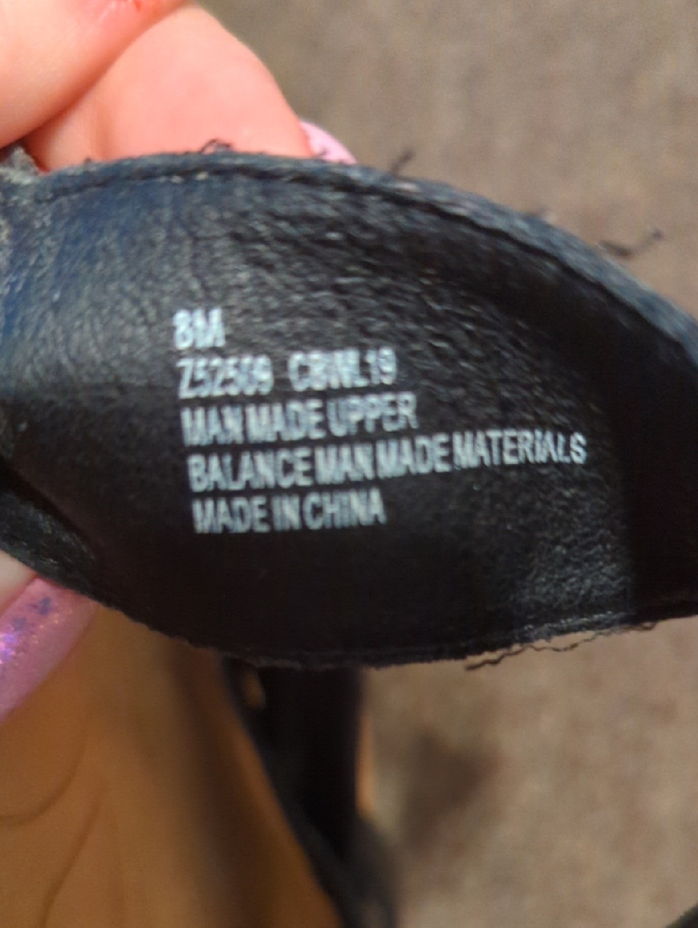 B.O.C. Black Leather Sandals